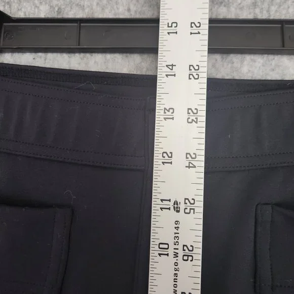 Halara High Waisted Button Pockets Wide Leg Casual Pants Women's XL Black Gym - Picture 9 of 11